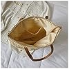 YXQSED Sac de Plage Plage extérieure Rotin tissé à la Main Sac Mode Casual Grande capacité Sac de Paille Sac de Rangement Sac de Plage Sac à Main en rotin Vintage #5