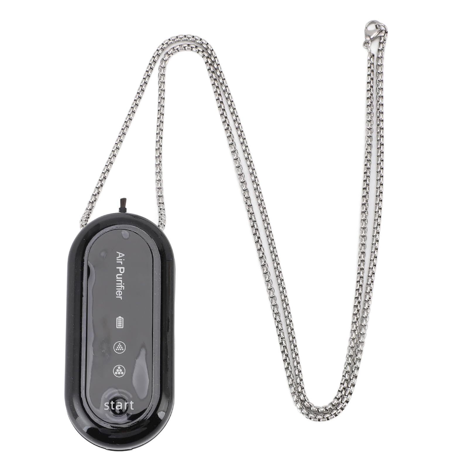 Purificador de aire portátil portátil, mini ionizador negativo recargable, collar purificador de aire personal para viajes al aire libre, coche, hogar