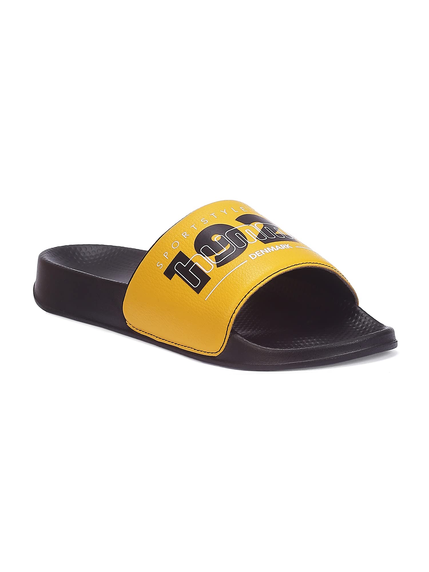 hummel TREFF MEN SLIDERS Comfortable Cushioned Sole Arch Support Durable Lightweight Flexible Trendy Style Flip flops and Slippers Slides for Men Daily use Chappal - UK 10 (B0C345W8XF) Amazon Price History, Amazon Price Tracker