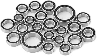 INJORA Steel Sealed Bearing Kit for TRX4M 1/18 RC Crawler Upgrade Parts, 22PCS