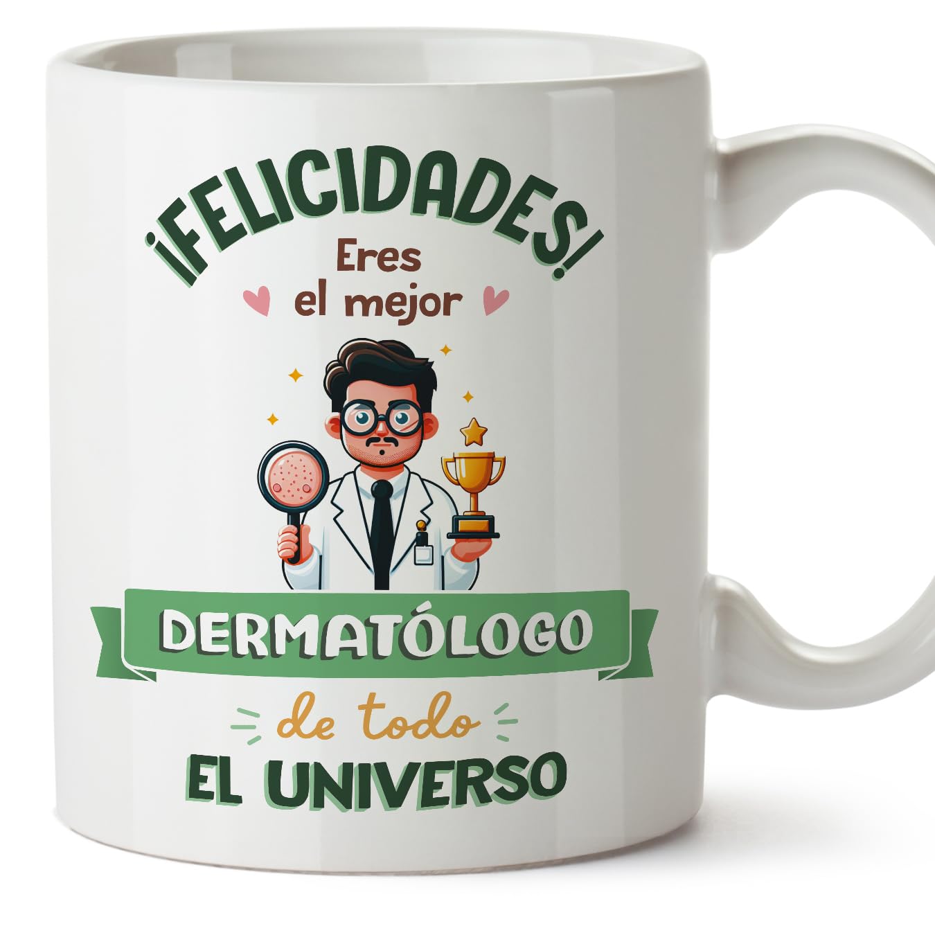 MUGFFINS Dermatologist Man Mug - in Spanish - Mejor Universo Trofeo - Funny Gift for Colleagues - Ceramic 11oz Mug — image 1