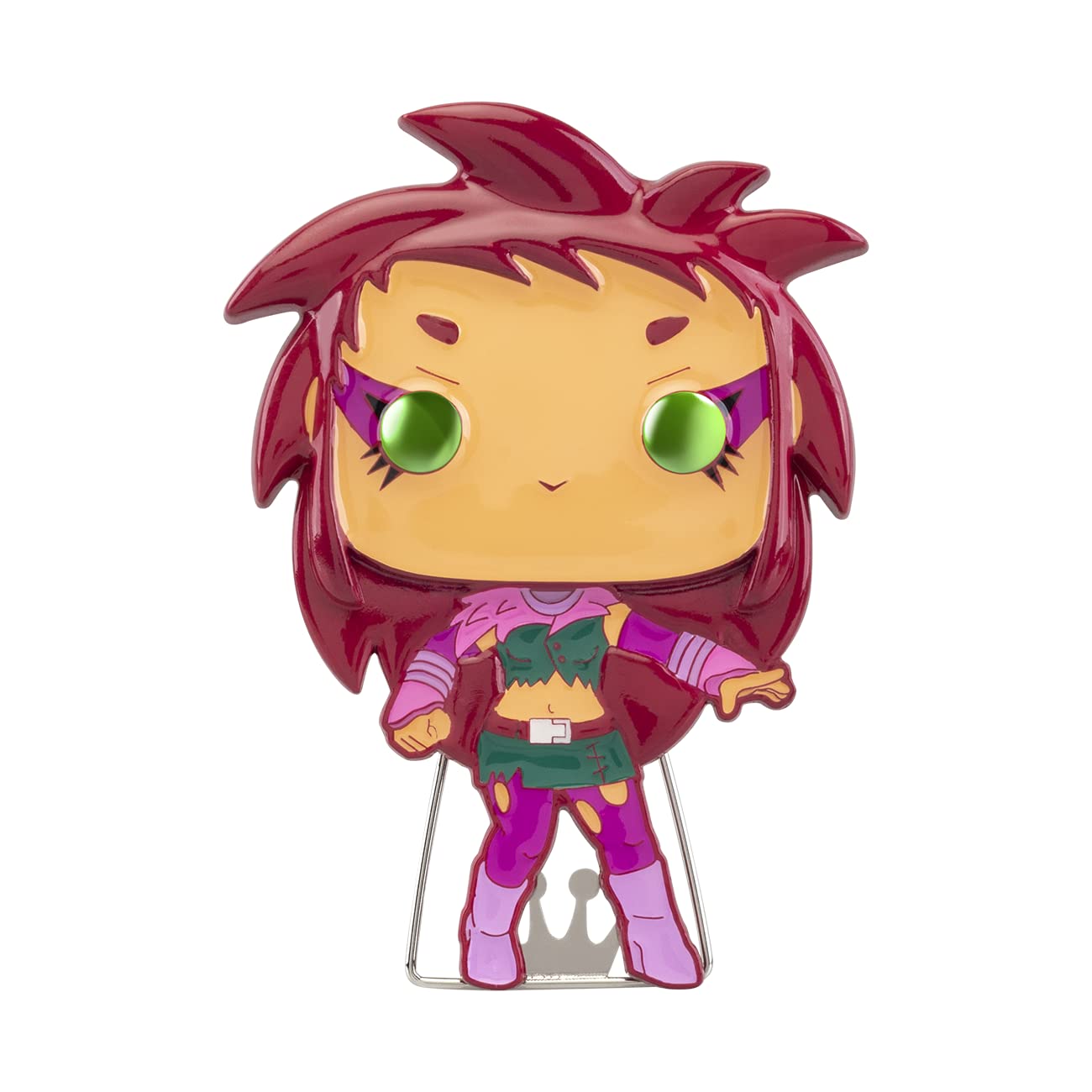 Funko Pop! Large Enamel Pin DC: Teen Titans - Starfire - STARFIRE - Teen Titans Go! Enamel Pins - Cute Collectable Novelty Brooch - for Backpacks & Bags - Gift Idea - TV Fans