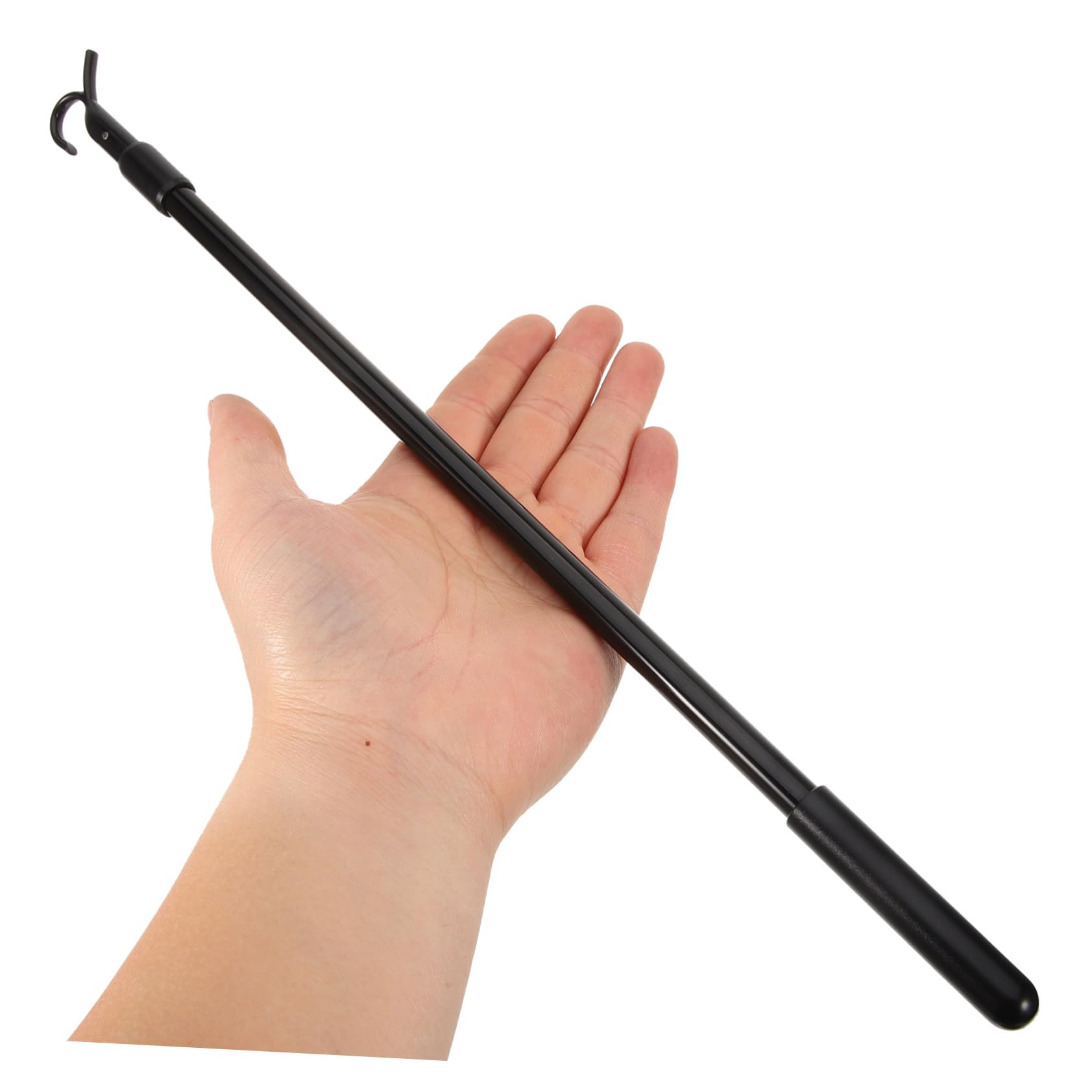 NUOBESTY Lot De 4 Tringles À Rideaux Rétractables Et Rotatives Télescopiques Et Inclinables Extensibles en Alliage D'Aluminium Noires