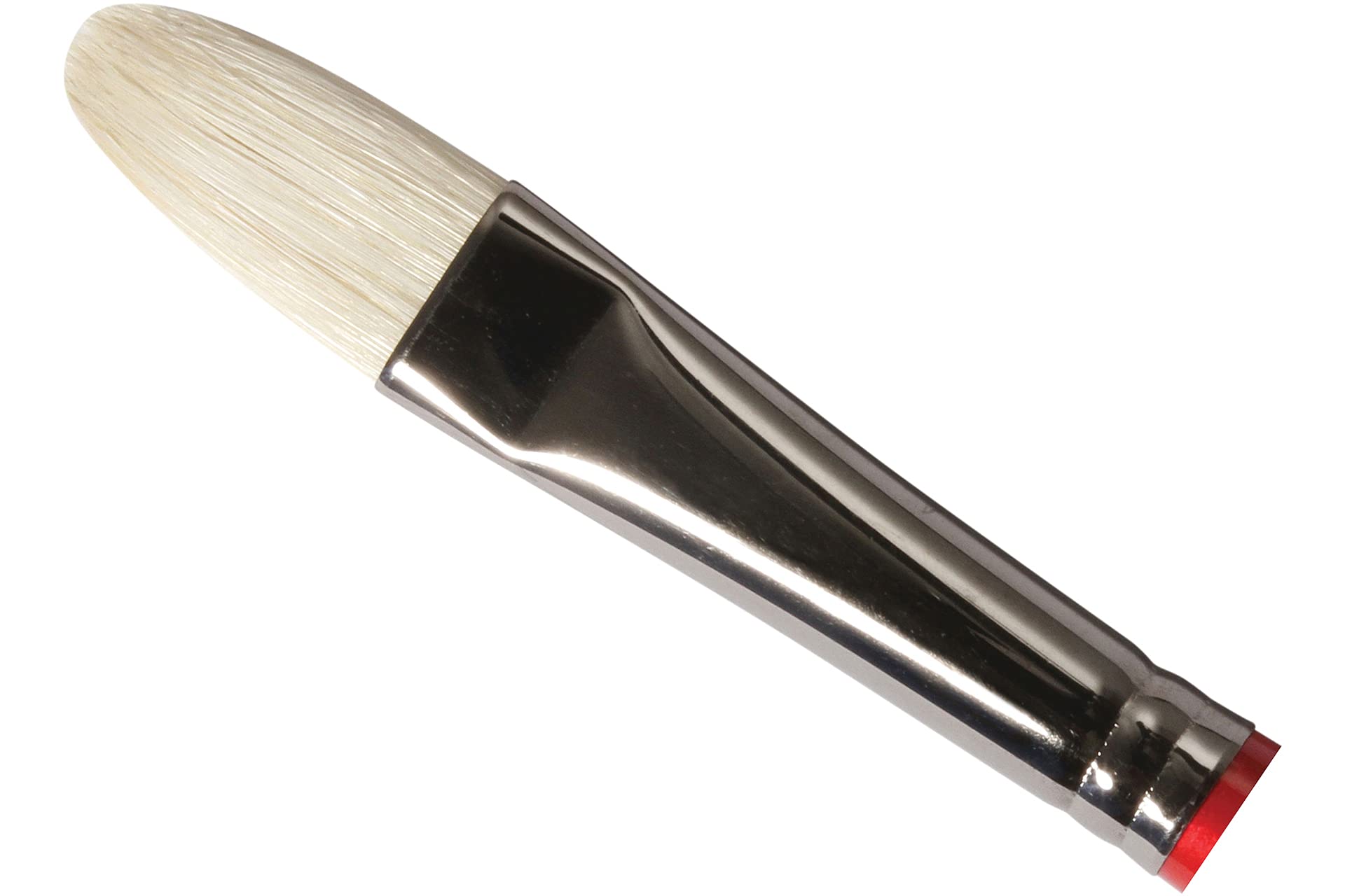 Daler Rowney Beige Daler-Rowney Georgian Oil Brush, Natural Hog Bristle, Long Handle, Filbert, 10