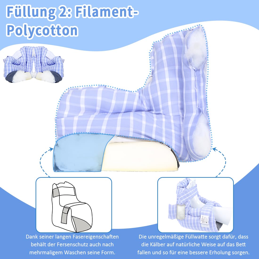 Protector de talón para cama, cojín para heridas, cojín para puntos de presión, cojín para los pies para pacientes postrados en cama, accesorios, cojín de tobillo, protector de talón para dolor