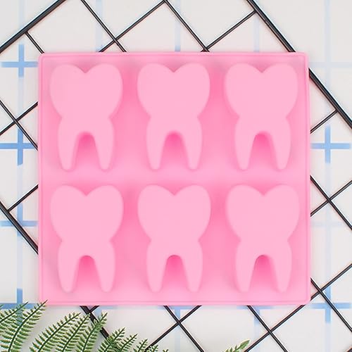 Miniatura 7 de DD-life Molde de silicona para dientes con forma de dientes, bandeja para cubitos de hielo, molde de chocolate, molde para dulces, mini molde para