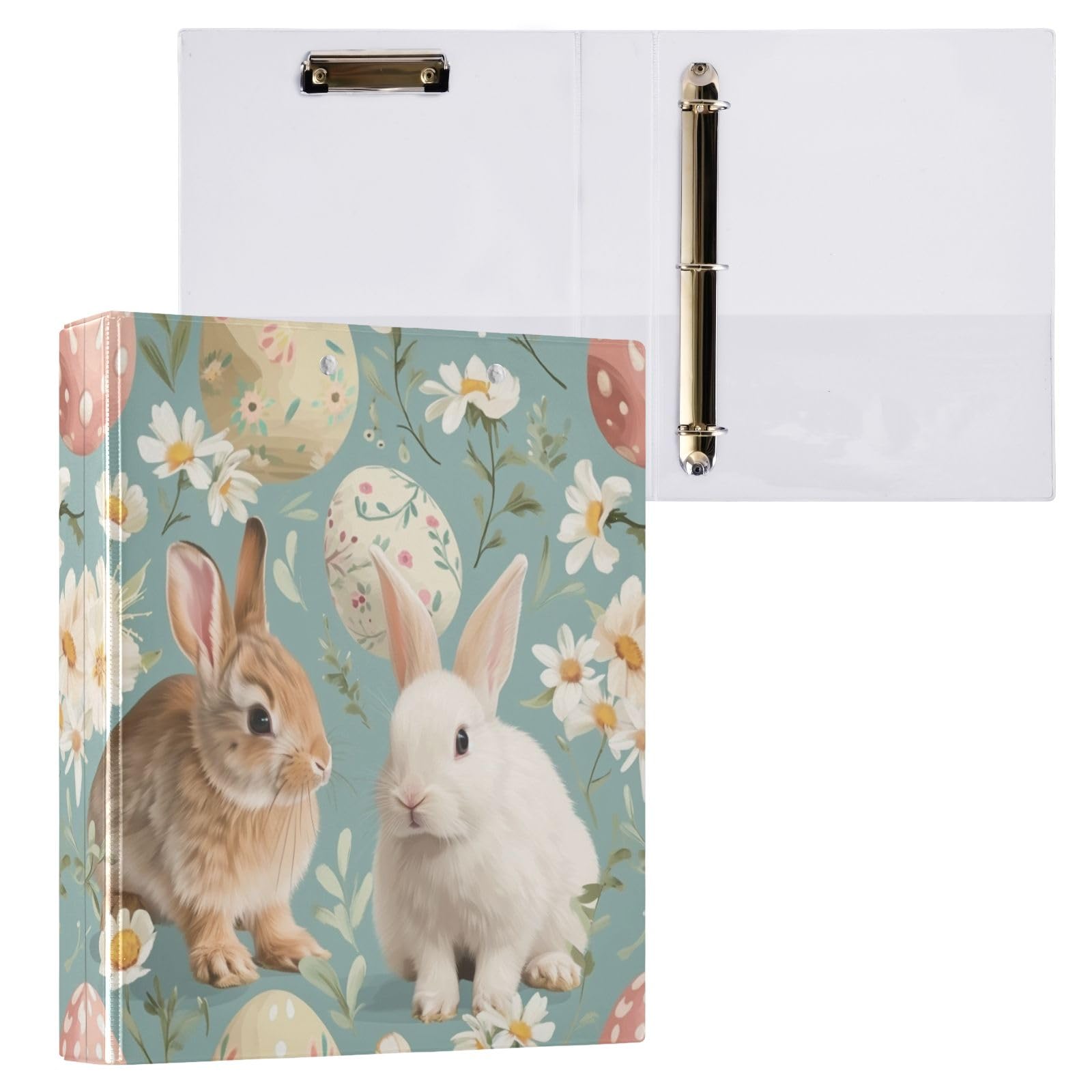 3 Ring Binder 1.5 Inch Decorative Bunny Rabbit 3-Ring Binder - 1.5 Baseball Theme Binder - View #8