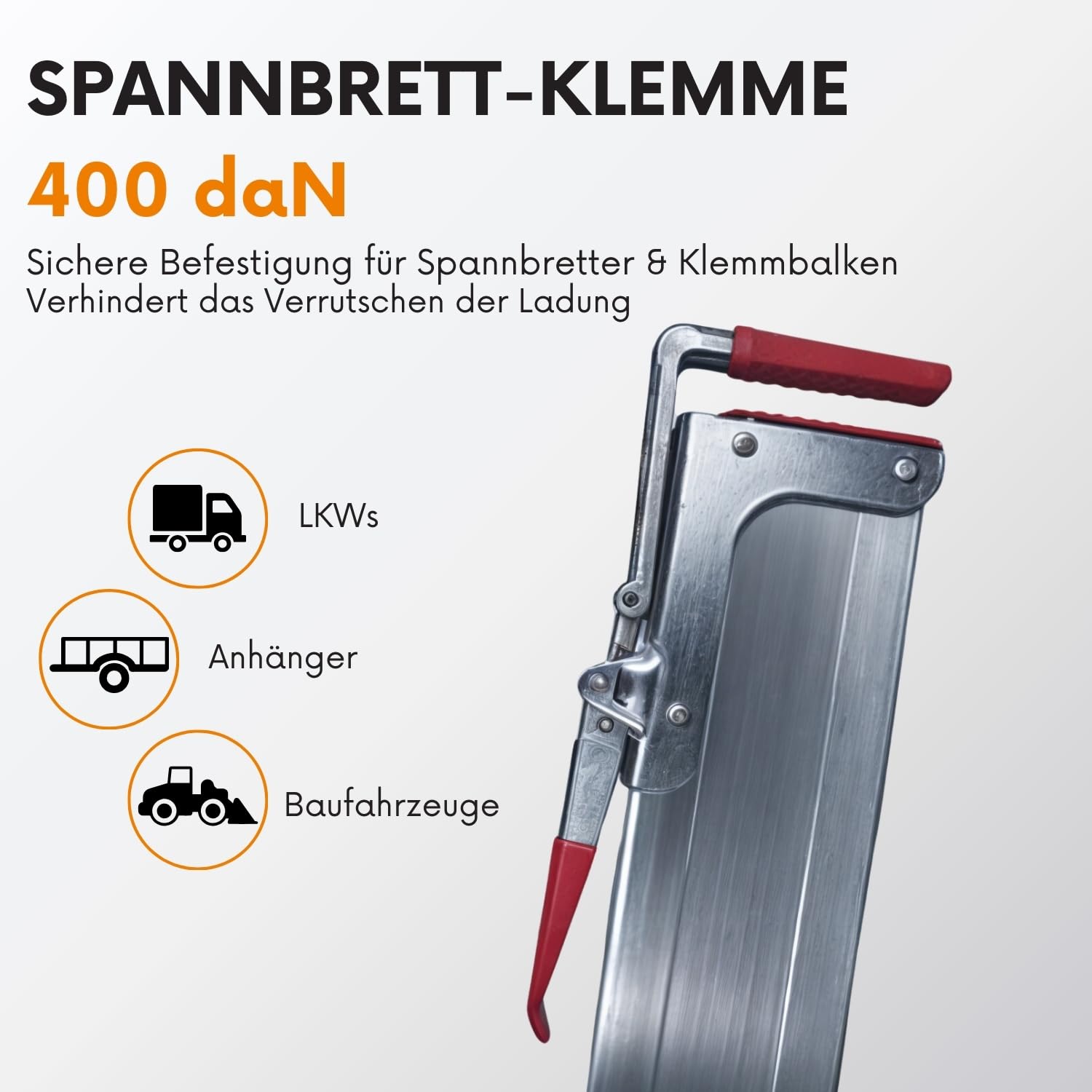 4x Zwischenwandverschluss 22–36mm 400 daN aus verzinktem Stahl – robuste Ladungssicherung für LKW, Anhänger - Transporter - passend für Klemmbalken Set und Profil 120×30 mm