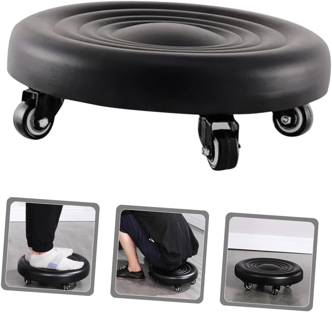 Aluminum Step Stool Rolling Stool for Boys and Girls for Adults Safe Pu Material