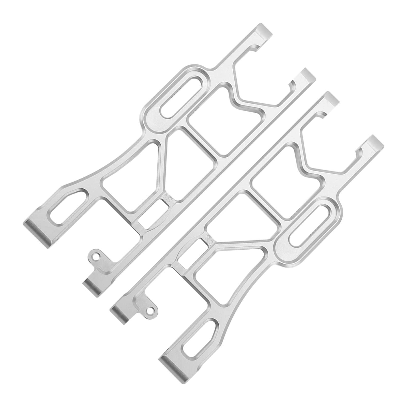 RC tylne dolne ramię zawieszenia stop aluminium o wysokiej wytrzymałości trwała część do modernizacji dla Corally Kronos 6S 1/8 RC samochód srebrny 2 szt. 155x51mm