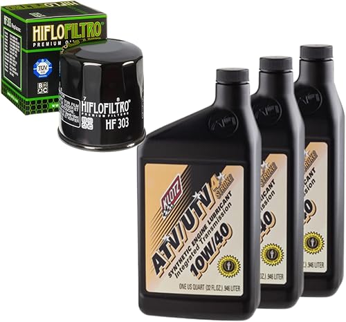 Kit de cambio de aceite para Polaris 2008 Sportsman Touring 500 sintético 10W-40