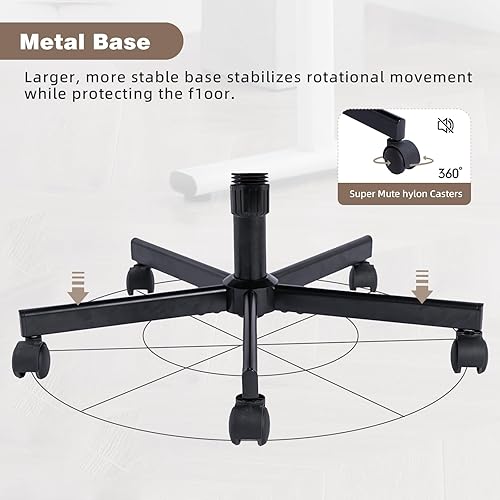 Miniatura 7 de Silla cruzada con ruedas, silla de oficina con patas cruzadas con ruedas, silla de oficina sin brazos, sillas de escritorio de lino con ruedas para