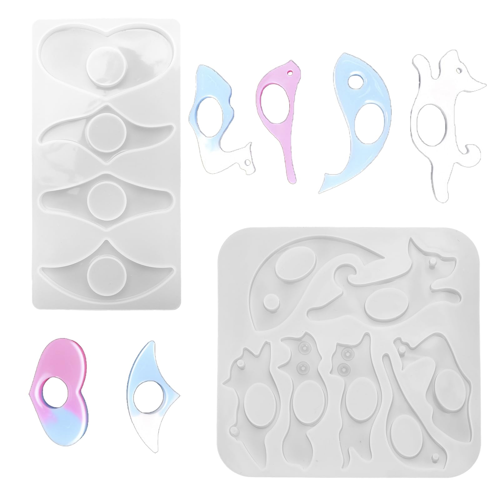 Silicone Resin Mold for Thumb Book Page Holder, Handmade Bookmarks Casting Mold Reusable Bookmark Mold Silicone Book Opener Molds for DIY Book Reading AccessoriesTeachers Book Lovers