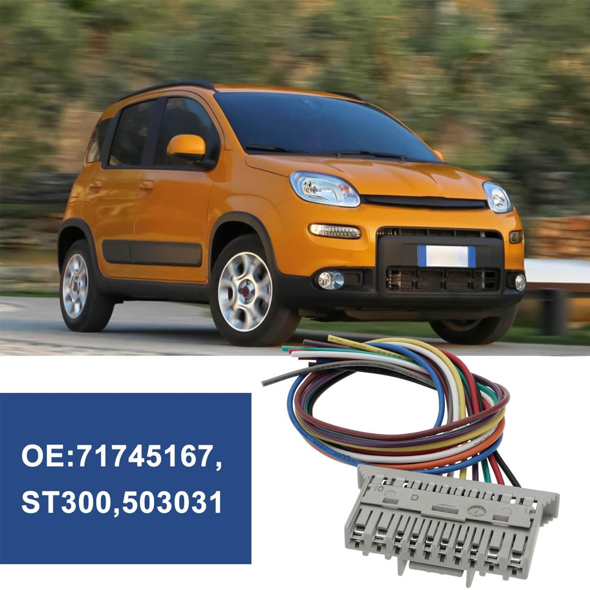 Kit di riparazione del connettore del cablaggio luci auto a 10 pin 71745167 Unità di controllo del computer di bordo compatibile con Fiat Panda 169 Panda Van 169