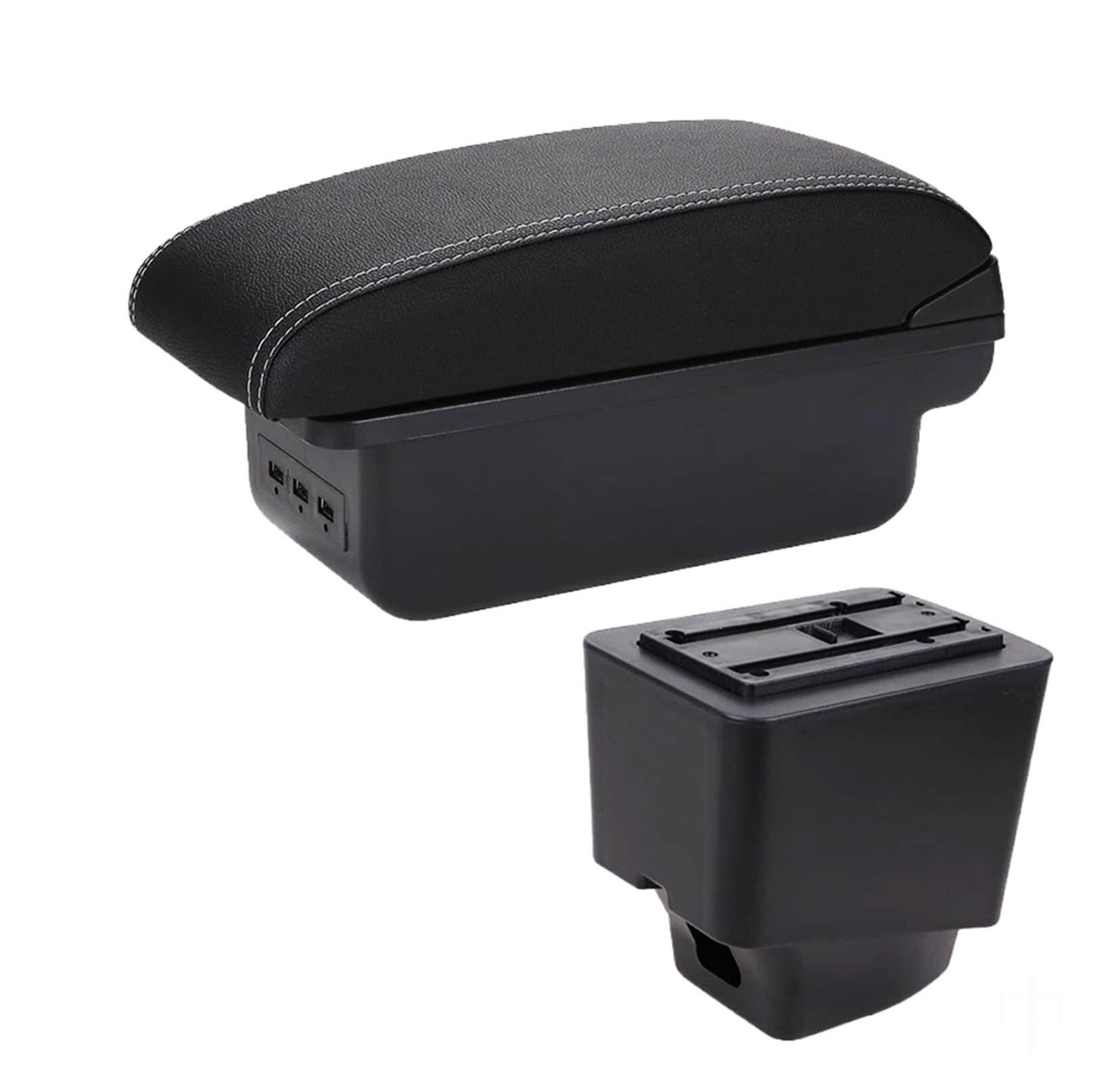 GTDTKGANAK Storage Box For Captur 2017-2021 Center Console Armrest Storage For Box with Interior Parts(B3 3usb)