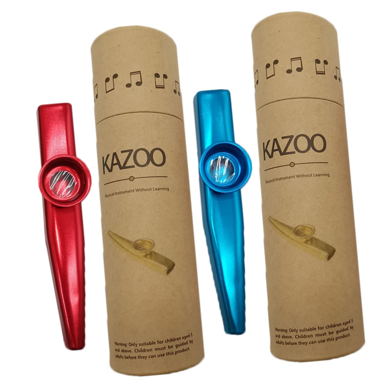 Holibanna 2 Sets Metal Kazoo Kids Musical Instrument Guitar Accompaniment Kazoo for Adults Kids Party Favors