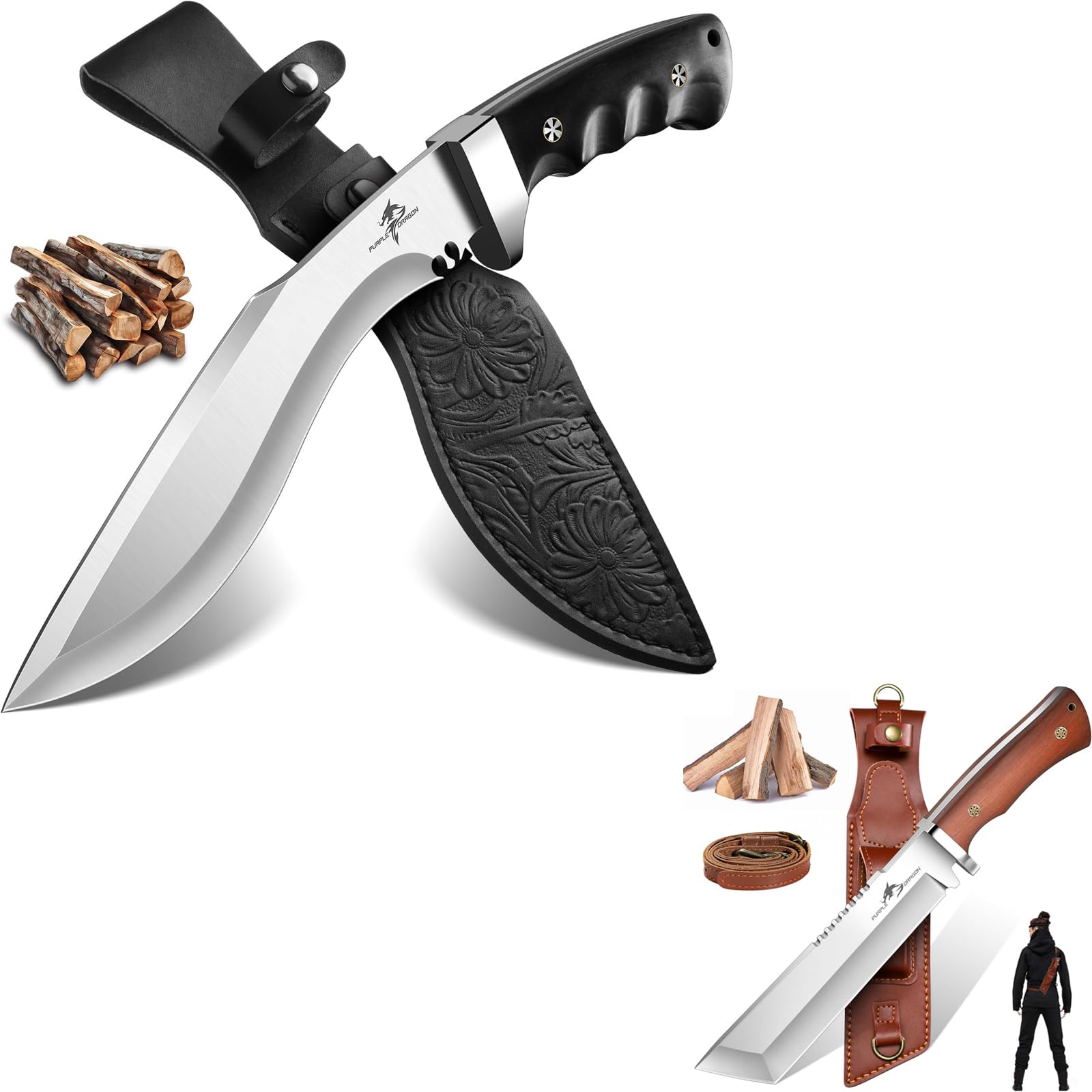 Purple Dragon Großes Messer Outdoor Messer Survival