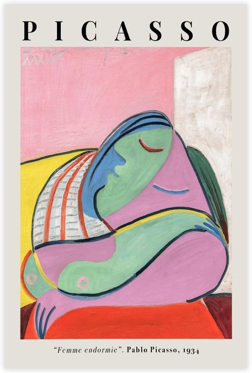 Femme Endormie by Pablo Picasso Canvas Poster Sleeping 40x65cm Frameless