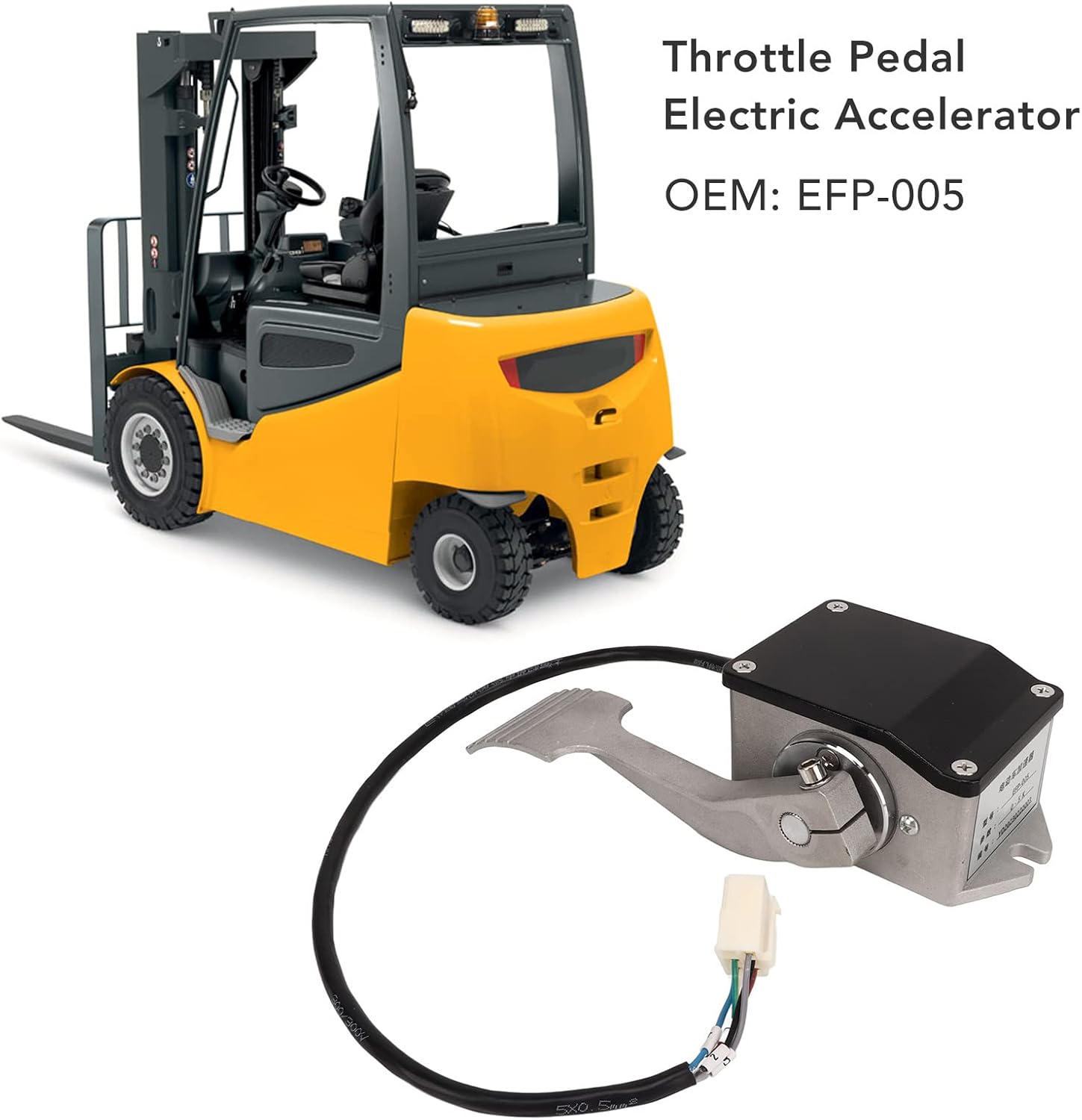 EFP‑005 Throttle Foot Pedal Accelerator Replacement for EV Curtis Throttle Pedal Throttle Foot Pedal Electric Accelerator Metal Alloy Throttle Foot Electric Accelerator