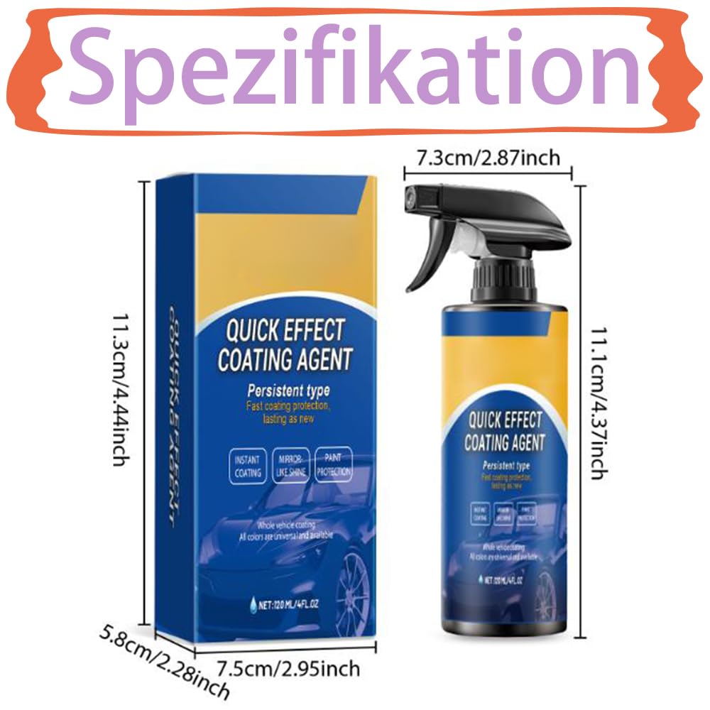 Quick Effect Coating Agent,Drachenkind Autolack Spray,Wimmer Autoglanz,Gluckaro Auto Beschichtungsspray,Drachenkind Autolackspray Für Glanz & Schutz,Autolackspray Für Glanz Und Schutz (1PC)