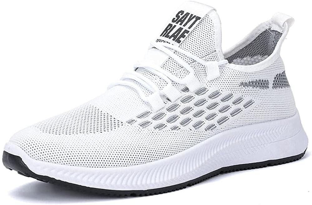 JWCNJWCN Trainers Men Sneakers Outdoor Running Jogging Sports Shoes Casual Breathable Mesh Fitness Athletic Shoeses White 39-39 I_White Uptodate