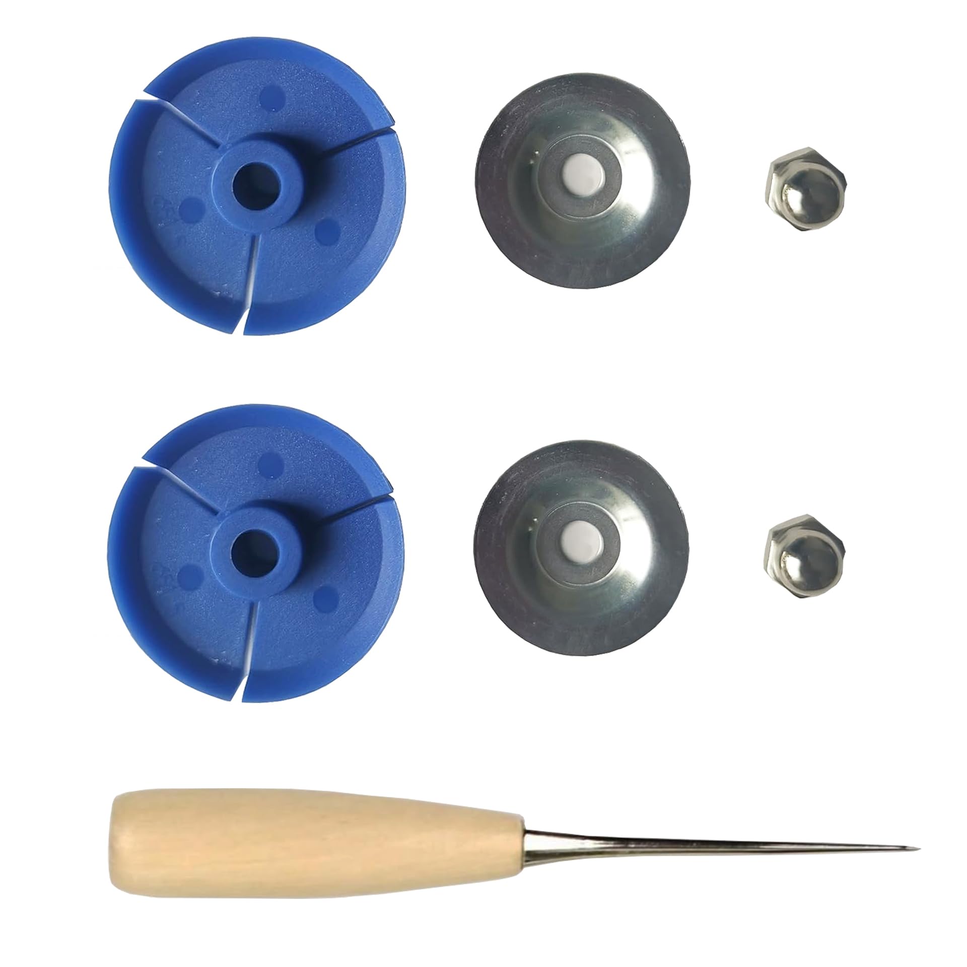 Two Sets Of Sausage Caulk Gun Press Pads And Awls For Caulking Pipe Openings (7)
