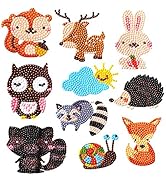 AMACOAM 5D Diamond Painting Kinder Set DIY Diamant Malerei Kits Tiermalerei Tiere Diamant Aufkleb...