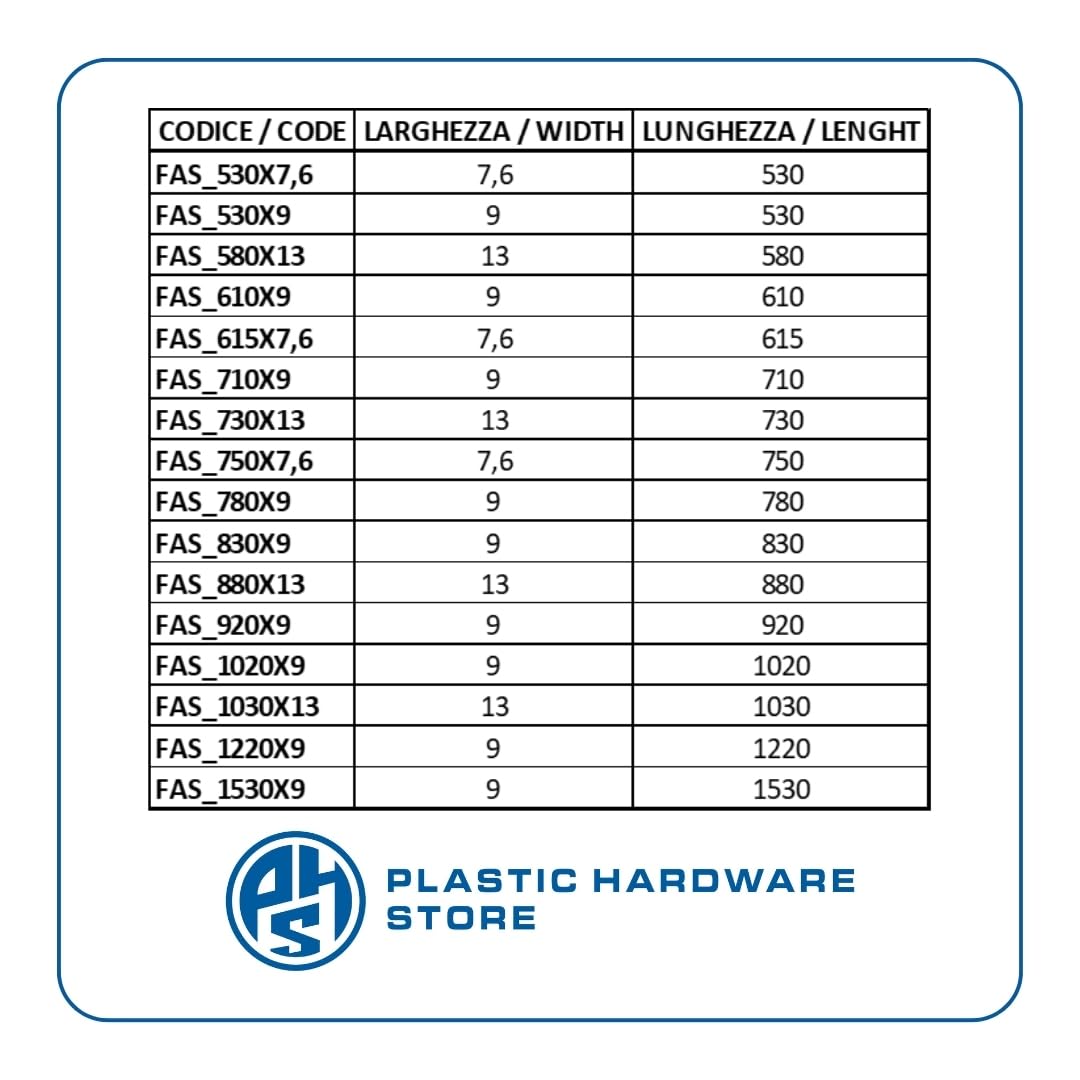 Fascette in Plastica (Nylon) Standard Universali, Fascette Stringicavo da Elettricista per Cablaggi di Cavi e Giardinaggio - 780X9 - Naturale - 100 pezzi - Plastic Hardware Store