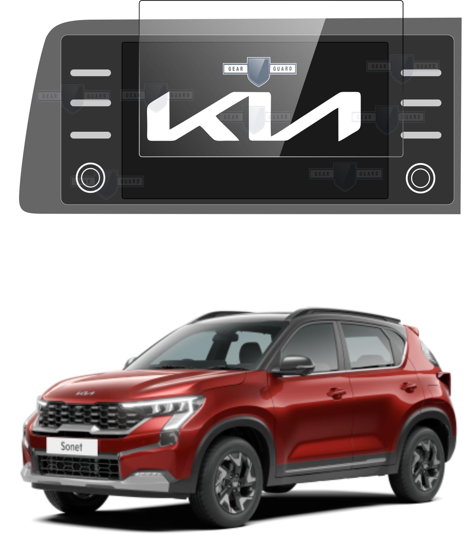 LF Screen Guard For Kia Sonet Facelift 2024 Car Accessories 8inch Infotainment System Protector | GPS Navigation Protection Film - Clear (B0CW5YDSBS) Amazon Price History, Amazon Price Tracker
