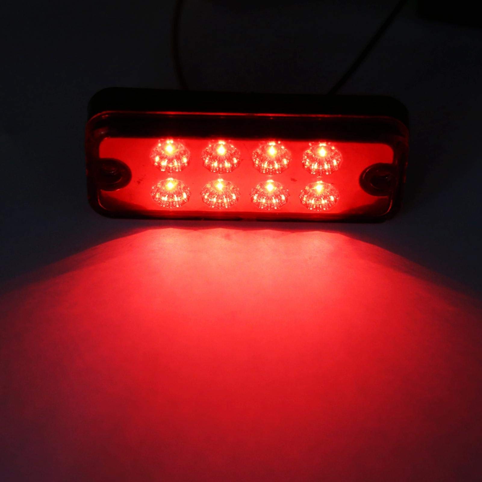 Luci di posizione laterali, 6 pezzi 8 LED Luce di posizione laterale Luce di posizione Lampada di segnalazione Camion Rimorchio Camion(Blu