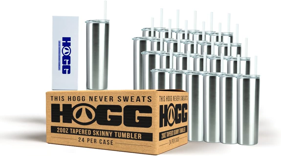 Hogg 20oz Tapered Skinny Tumbler Case (24 Pack) DIY