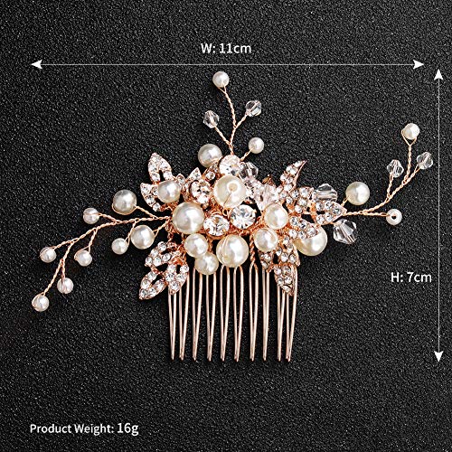 Pettine per capelli da sposa con perle,Accessori