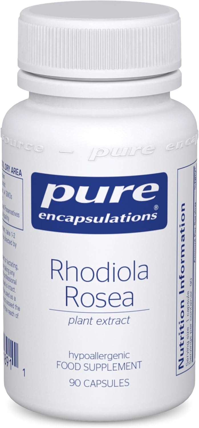 Pure Encapsulations Rhodiola Rosea 100mg – Supplement for Stress Relief & Women’s Health – 90 Vegetarian Capsules