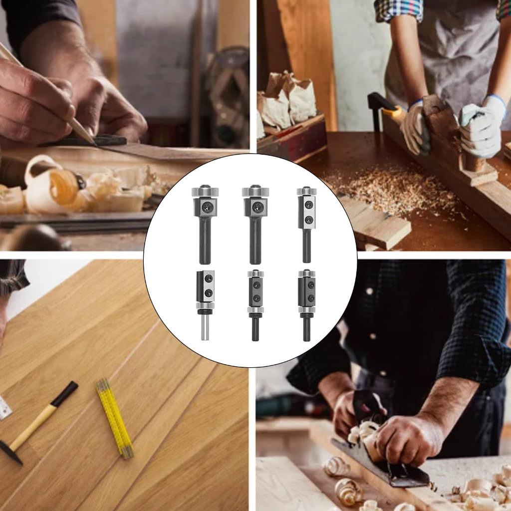 Punta per fresa a filo con gambo lungo da 8 mm per modello di legno