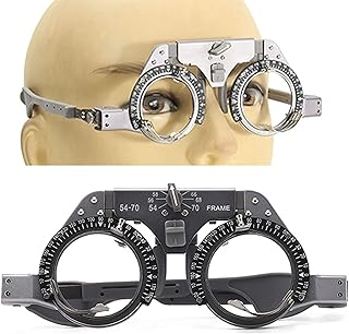 Optical Optic Trial Lens Frame Adjustable Trial Frame Optical Trial Lens Frame, Universal Optical Trial Lens Frame Eyeglasses Optometry Optician ，PD 54-70Mm