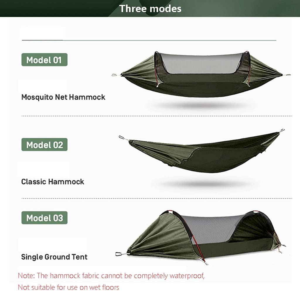 Hängematte Outdoor Camping Hängematte Tragbare Hängematte mit Moskitonetzen geeignet Für Outdoor Rucksack Trekking Hängematte (Color : A)