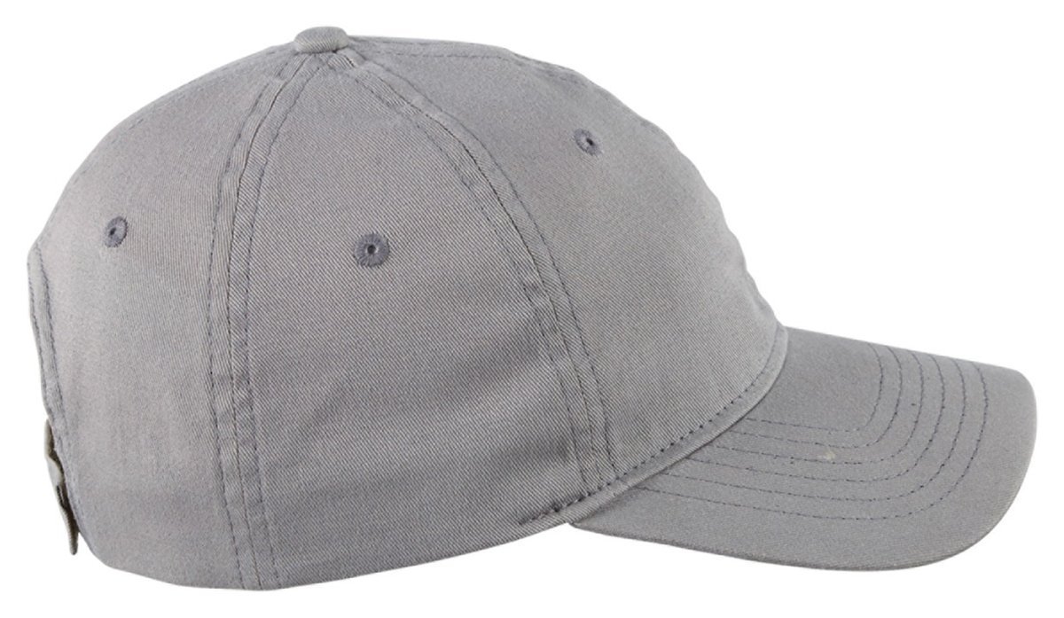 Big Accessories 6-Panel Twill Unstructured Cap OS DARK GREY