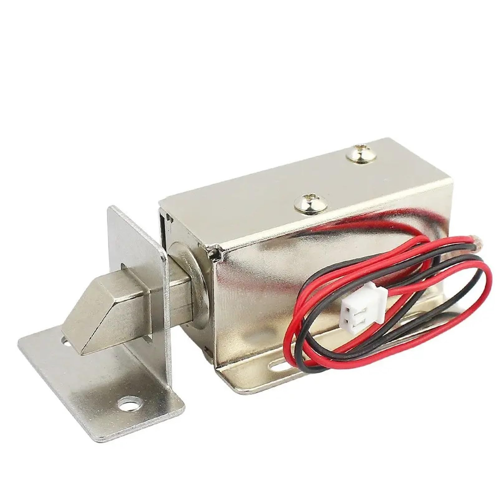 Serrure de porte électronique DC 12V mini verrou électromagnétique avec boucle de fermeture en métal