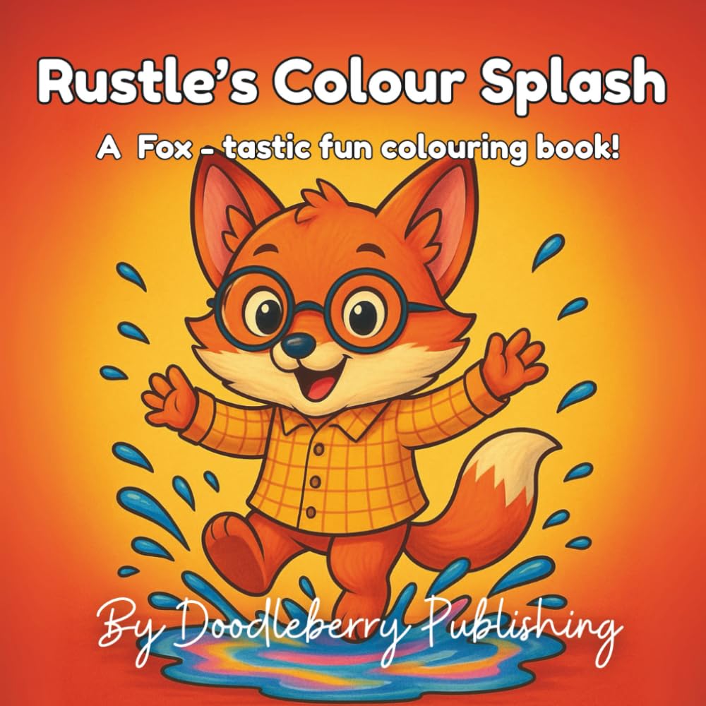 Rustle's Colour Splash: A Cute Fox Colouring Book for Children (Doodleberry Animal Friends Collectable Colouring Series)