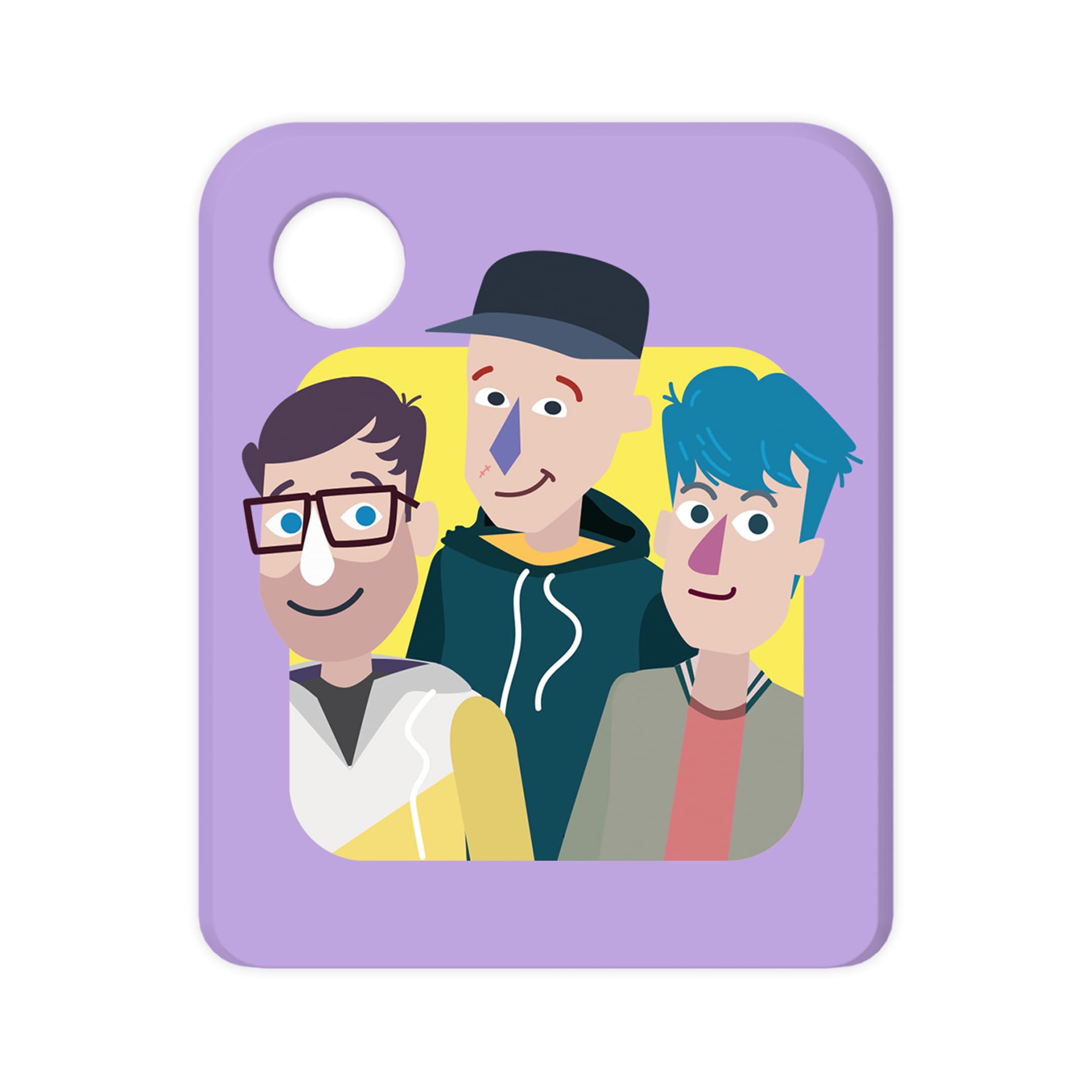 Galakto Audio Token: Deine Freunde - Tr zu, es zieht! (Episode 1+2), Radio Play for Kids 6+, 108 Min, Purple, Two Headphone Jacks, Battery Powered