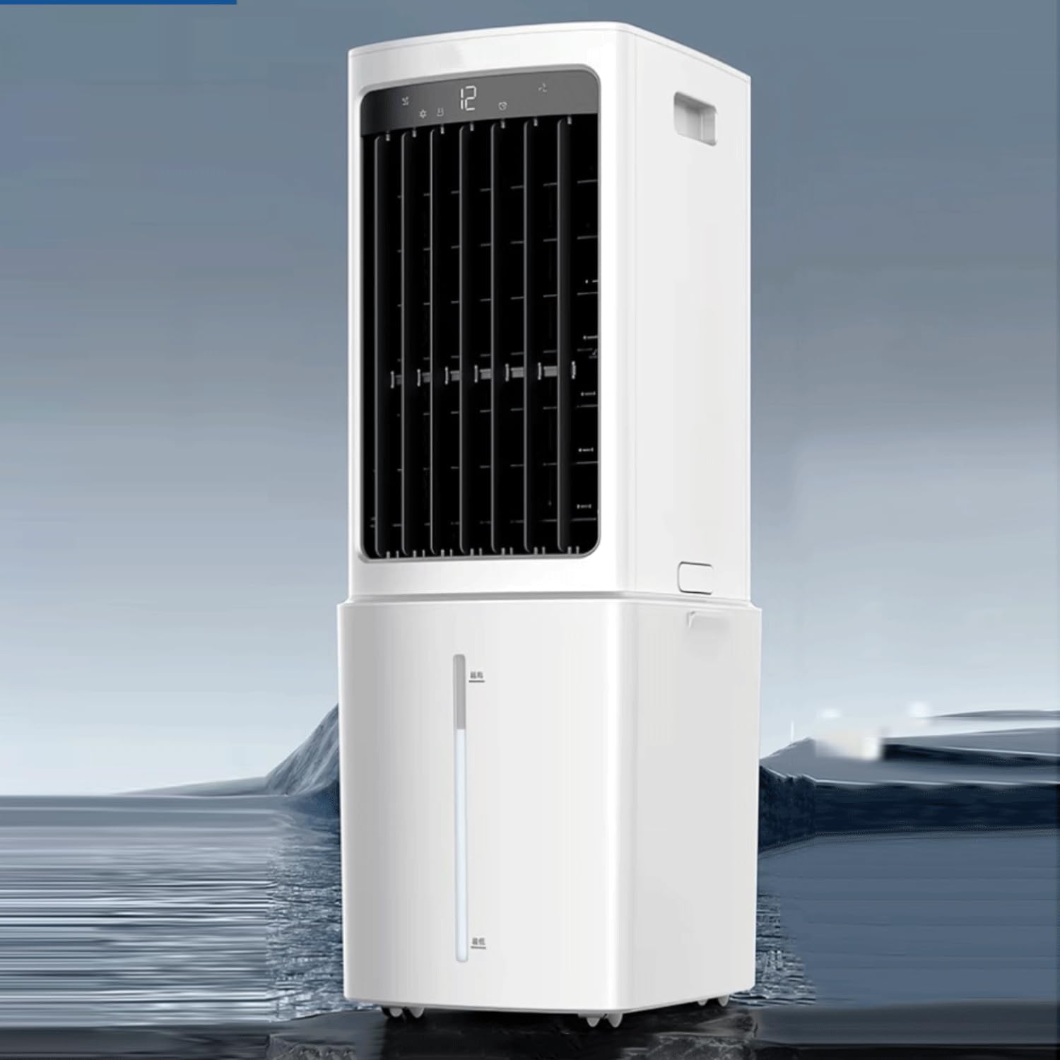 YIYHFKM Swamp Cooler Windowless Portable Air Conditioners with 120°Oscillation Evaporative Air Cooler with Remote 7.5H Timer 12L Detachable Water Tank Cooling Fan with 3Modes&Speeds for Bedroom