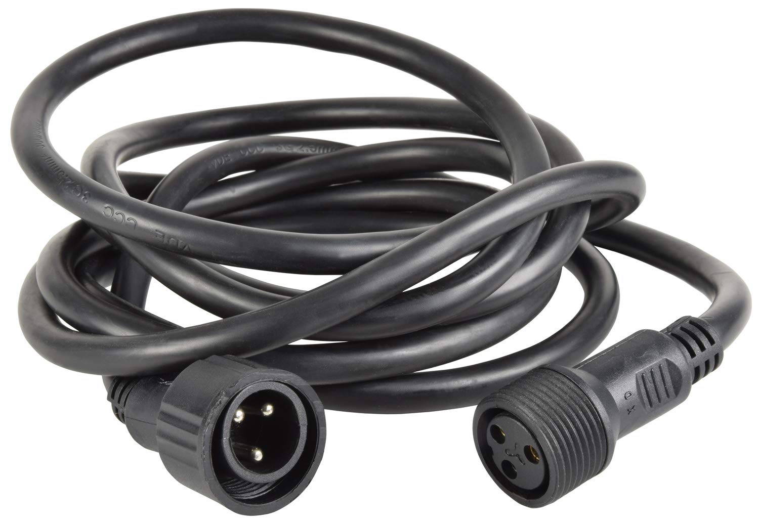 QTX | 3m Weatherproof Power Extension Lead for Outdoor PARCans – Heavy-Duty IP65 Rated Cable, Flexible Stage and Event Lighting Connector for Indoor and Outdoor Use