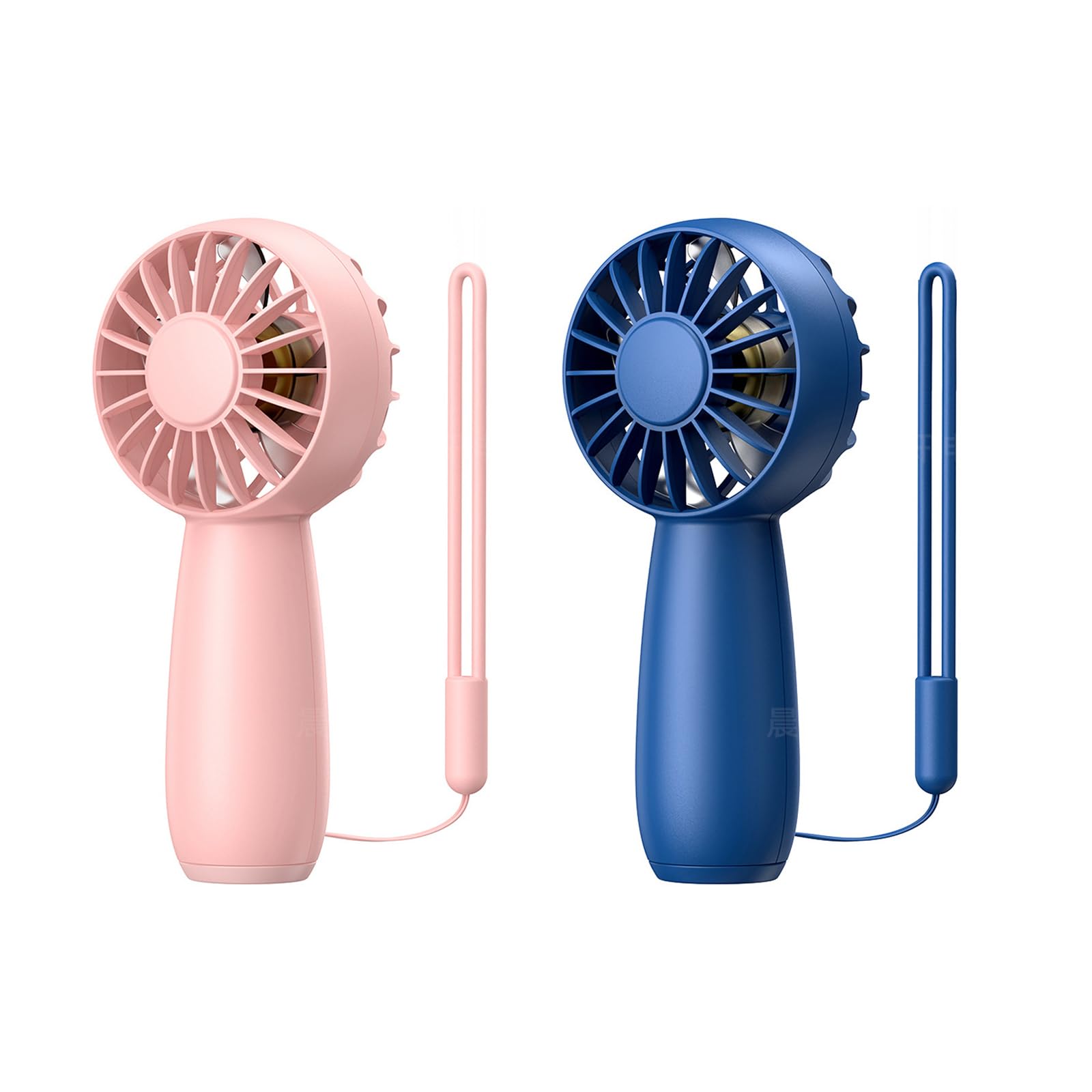 Buxuaaaa 2Pcs Handheld Fan 1500mAh Fan 3 Speeds Enhanced Airflows Rechargeable Quiet Pocket for Home Outdoor Travel Portable Travel Camping Hiking