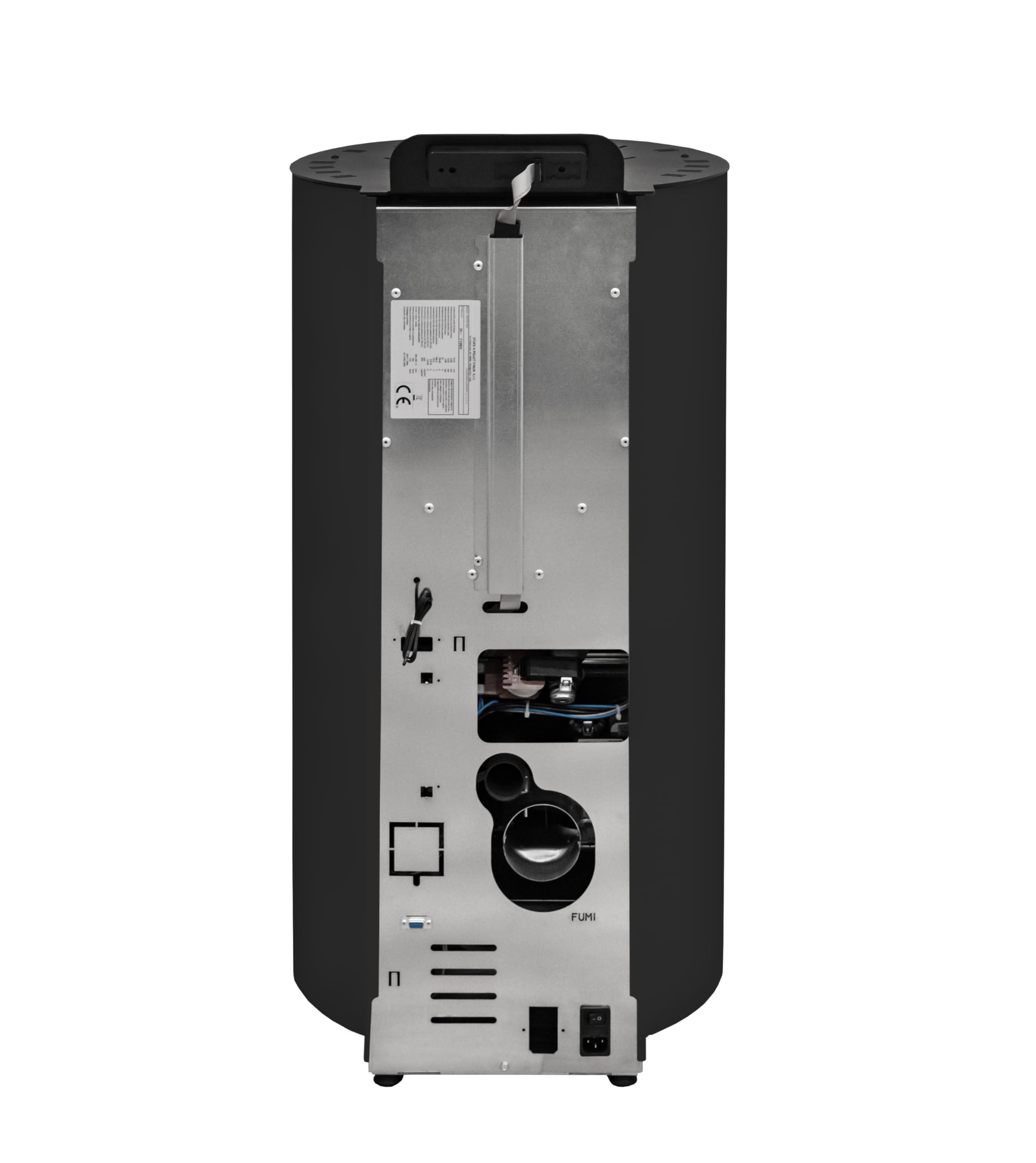 STUFE A PELLET ITALIA Boston 9 KW WiFi | Poêle à Granulés à Air Ventilé Efficacité 91% Chauffe 80m² Autonomie 21H Programmable Contrôle à Distance WiFi 5 Vitesses et Puissances Garantie 24 Mois Noir