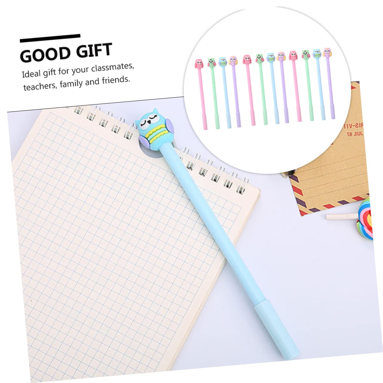 Operitacx 36pièces Stylos Gel Cartoon Créatifs De Stylos à Encre Gel Owl Pour Écriture Et Dessin Fournitures Scolaires Et Bureau Kawaii
