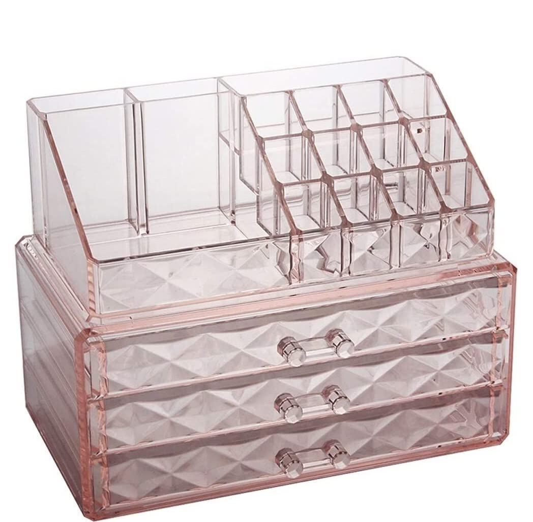 Porta Gioielli Donna Portagioie Con Cassetti Porta Cosmetici Multifunzionale Orecchini Anelli Collane Bracciali Portagioie Organizer. Porta Orecchini Organizer ( Color : I , Size : 24*15*18.7 )