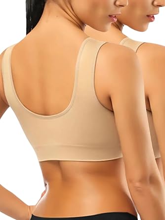 Breast Collector Thick Strap Padless Bra Sports Bra Bustier Half Athlete