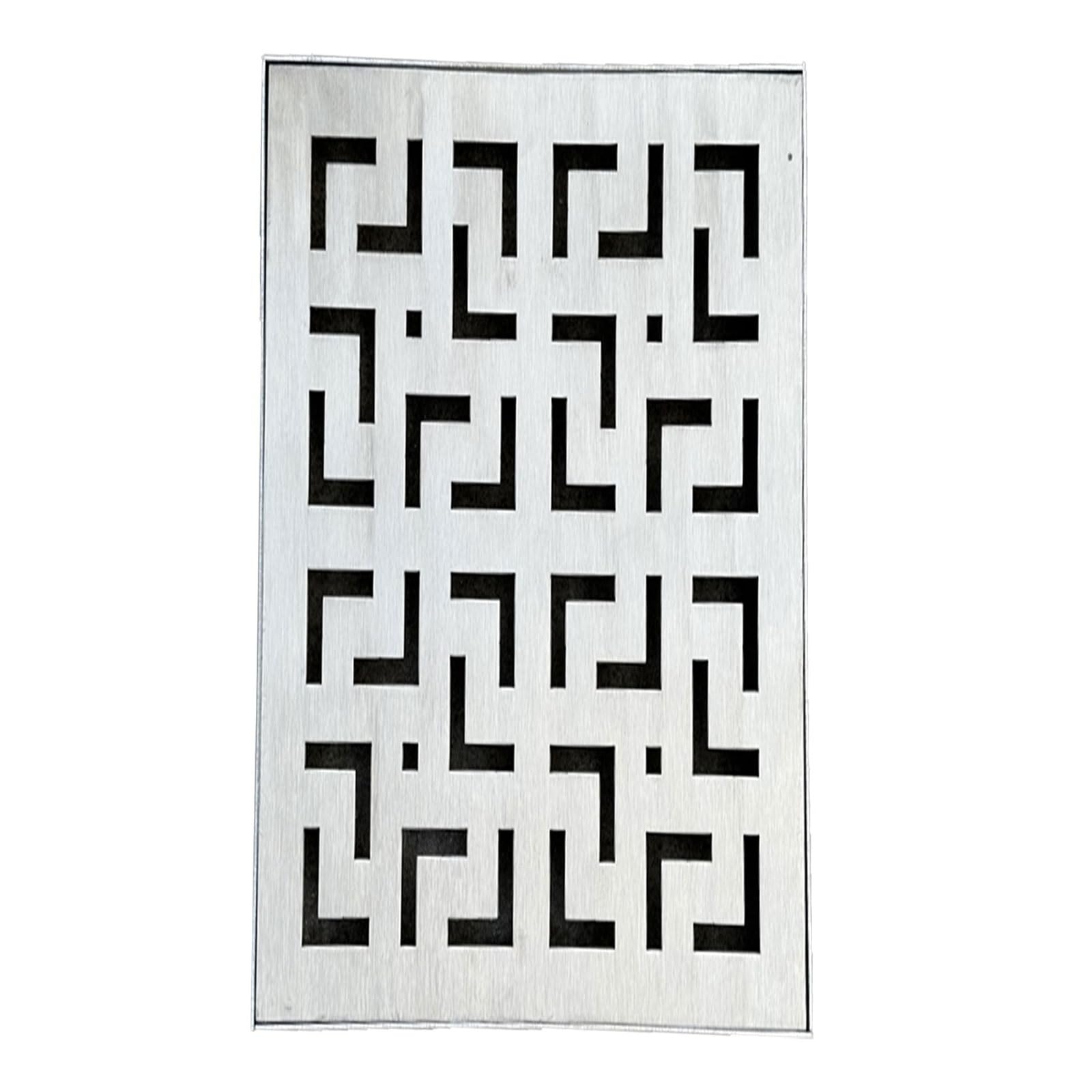 Couvercle de vidange carré 30x60 en acier inoxydable pour fosse septique