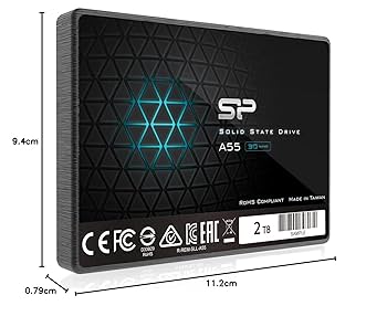 Amazon | Silicon Power SSD 2TB 3D NAND A55 SLC キャッシュ