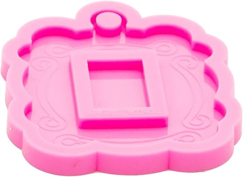 Miniatura 4 de Angel Wings Marco de fotos festoneado colgante collares molde de silicona con agujero de resina llavero molde patrón decorativo decoración bolsa